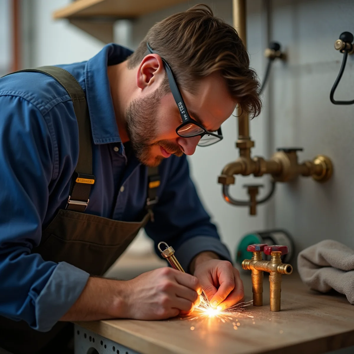 Licensed Oregon master plumber performing precision piping craftsmanship in Portland