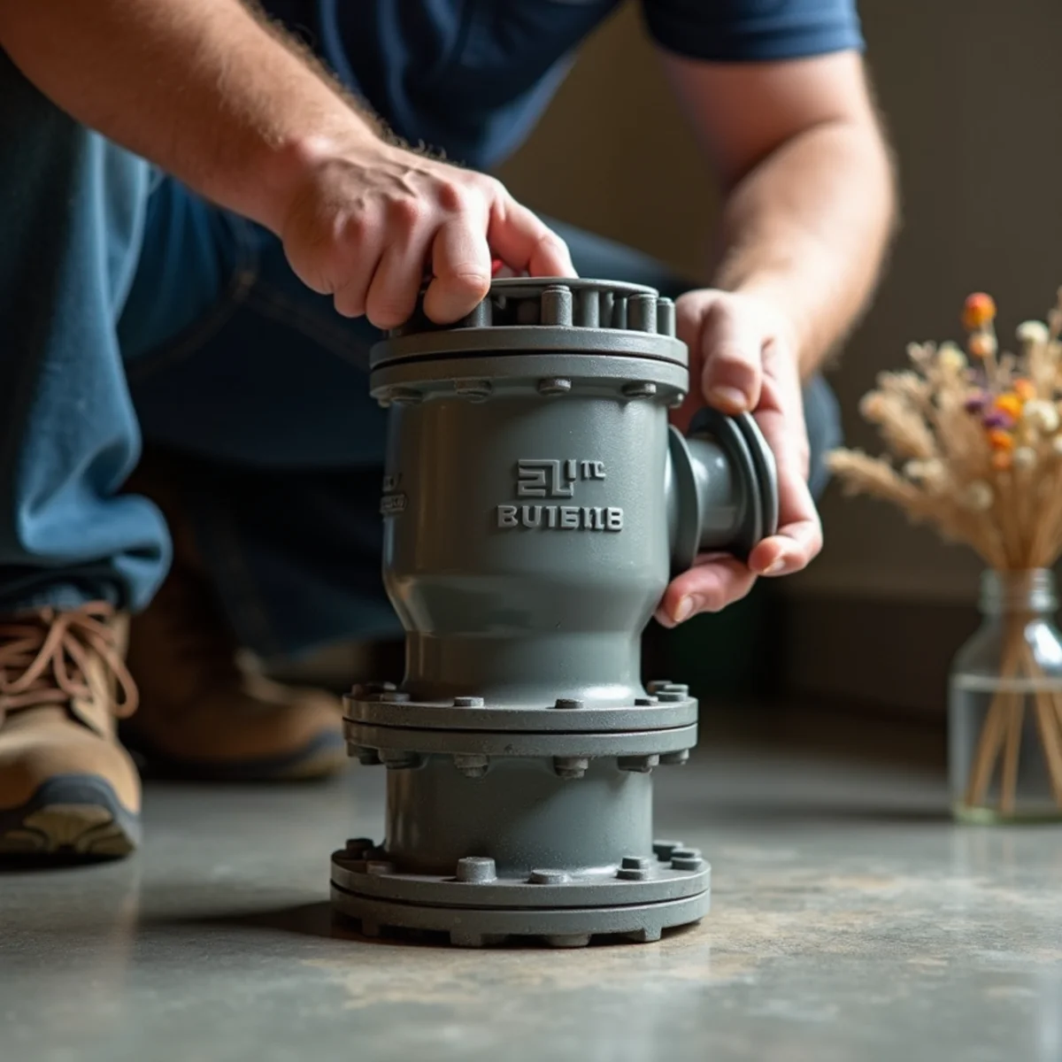 Inspecting one-way discharge check valve on sump line