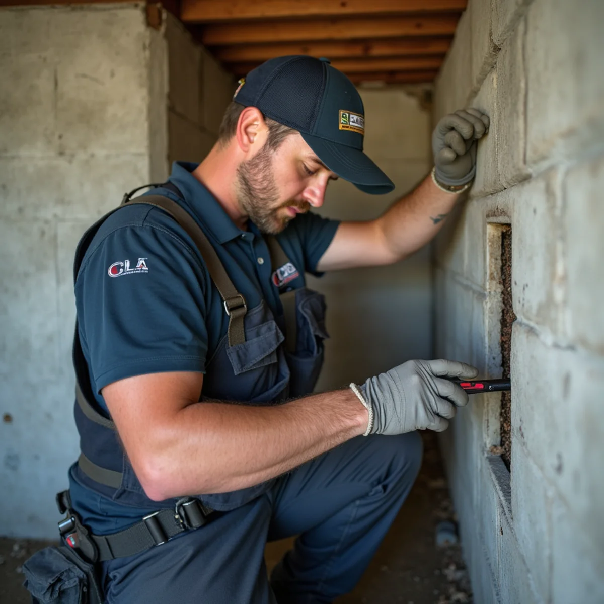 Identifying foundation water seepage versus plumbing leak in basement