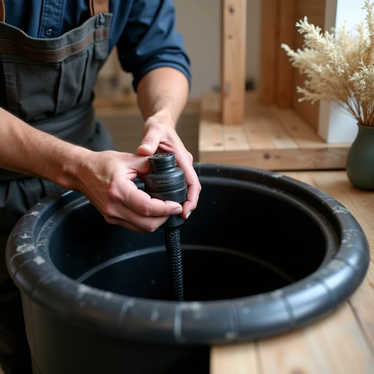 Testing vertical mechanical float switch in sump pump basin