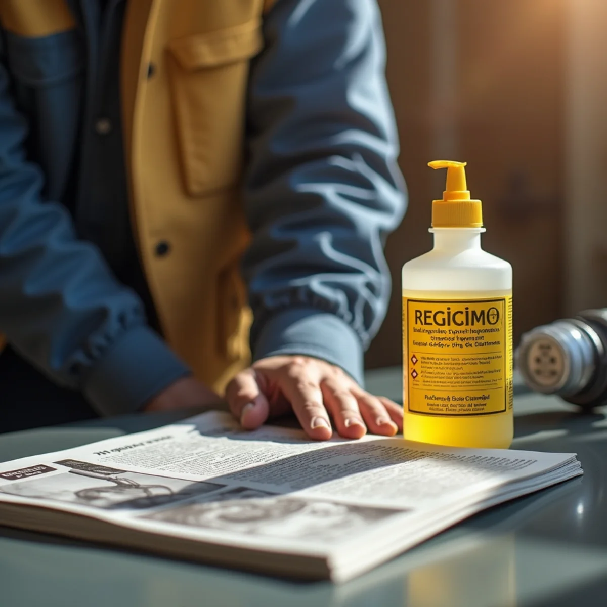 Avoiding dangerous caustic liquid drain chemicals in backed-up lines
