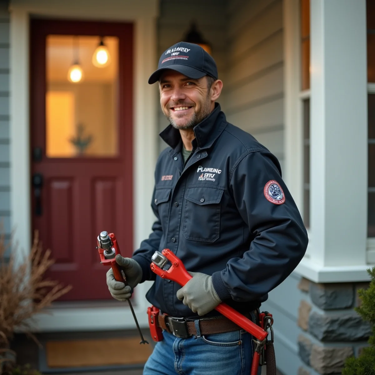 United Plumbing PDX emergency plumber arriving for pipe repair