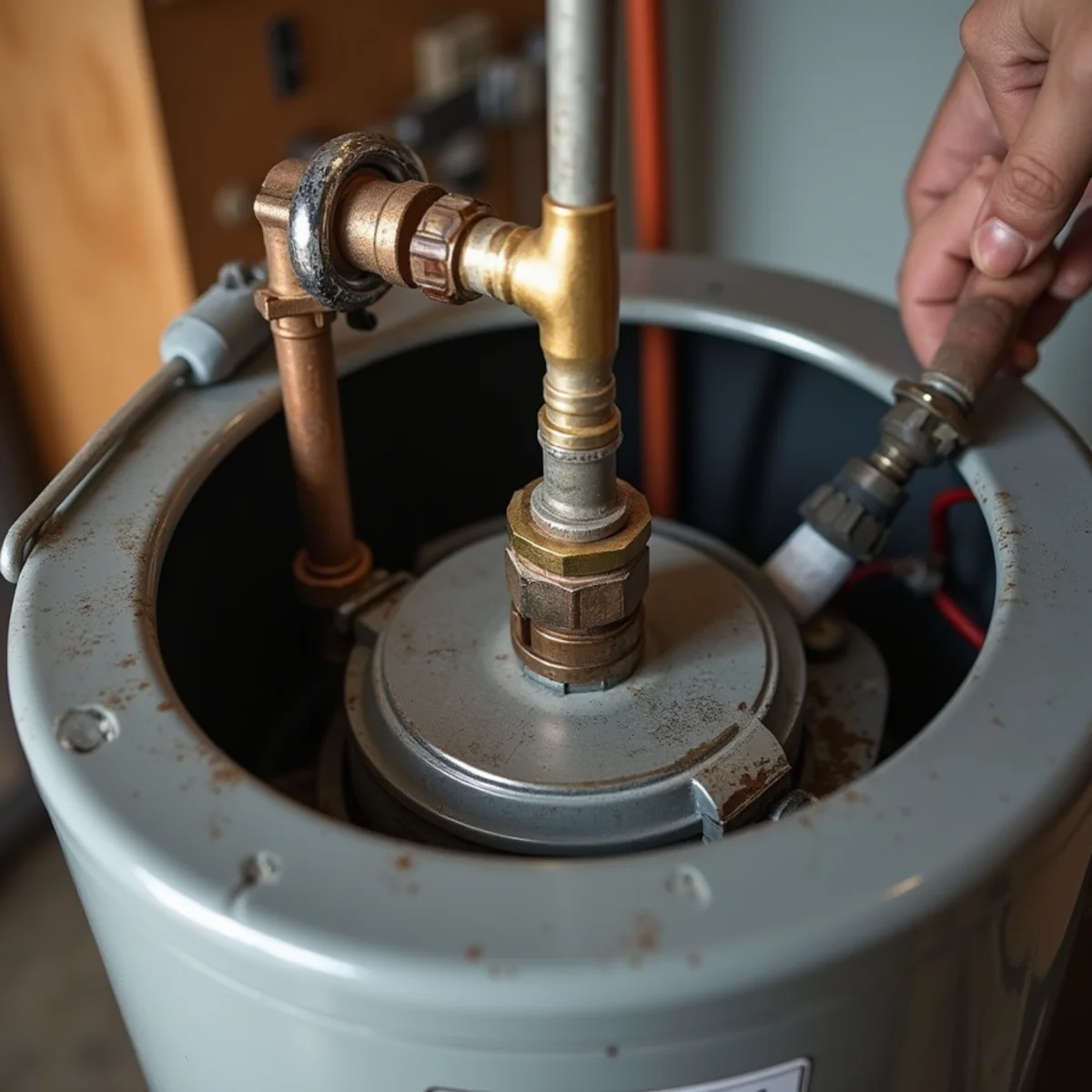 Draining water heater tank for winter property closure