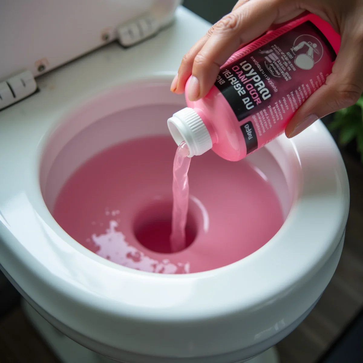 Adding non-toxic plumbing antifreeze to toilet bowls and P-traps