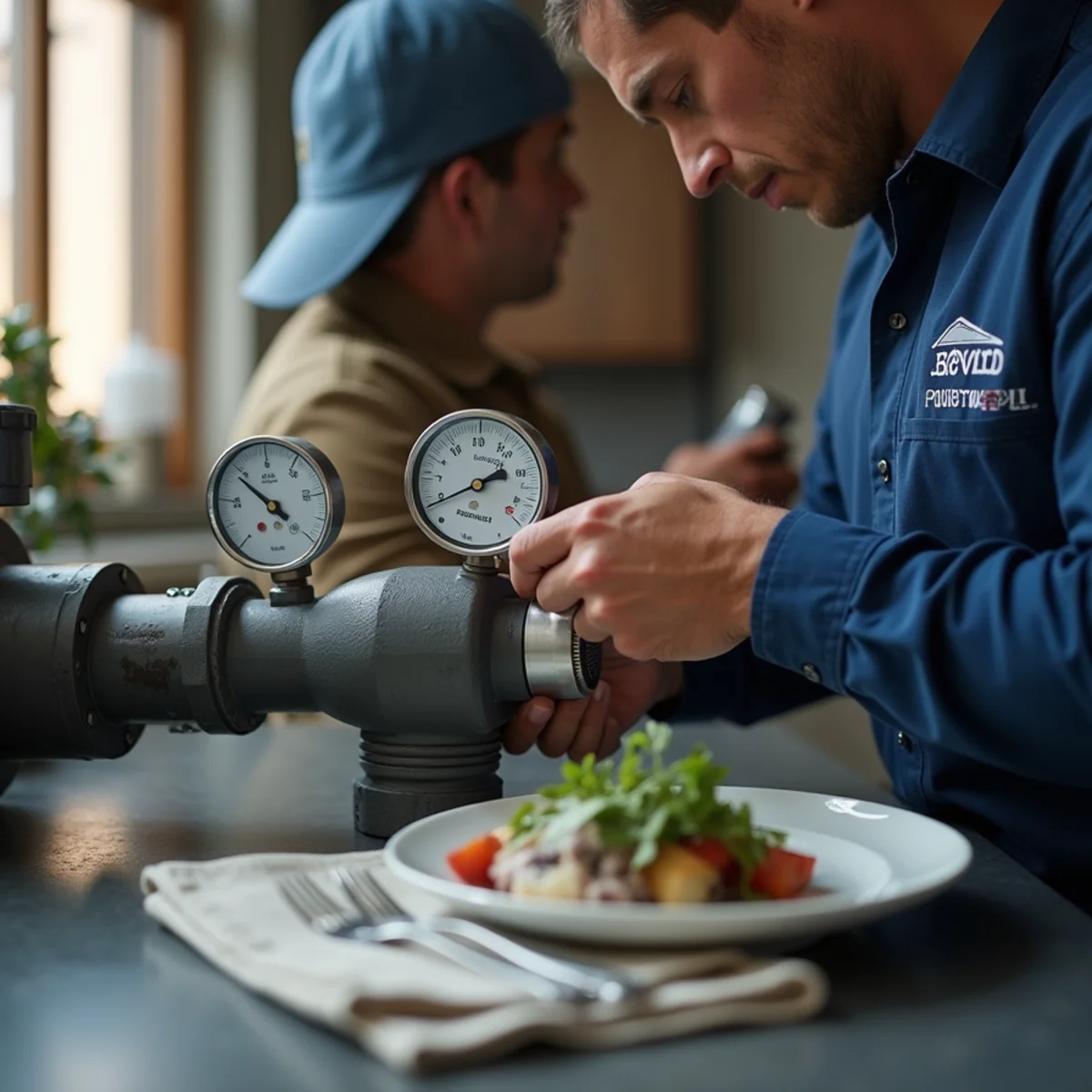 Commercial kitchen grease interceptor inspection and code-compliant backflow testing in Portland restaurant