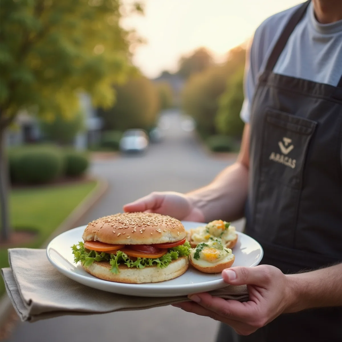 Residential neighborhood homes and plumbing service setting in Albany, Oregon