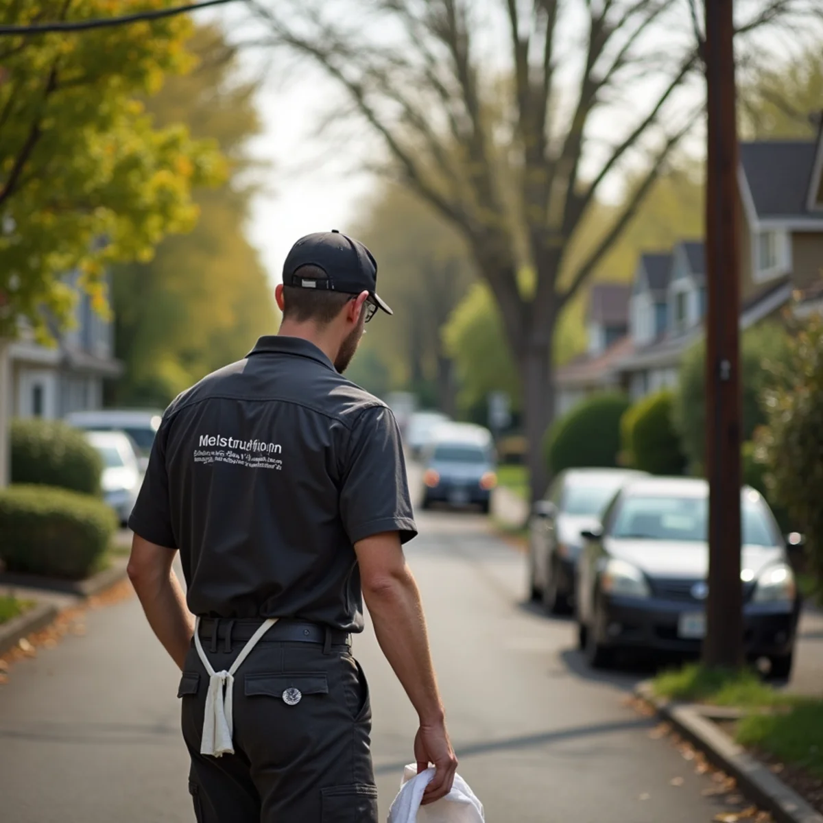 Residential neighborhood homes and plumbing service setting in Gladstone, Oregon