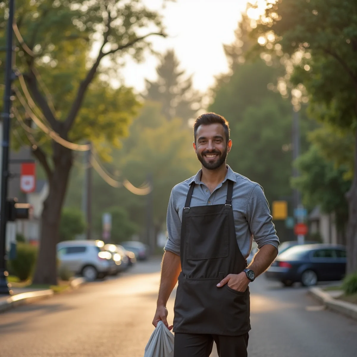 Residential neighborhood homes and plumbing service setting in Gresham, Oregon
