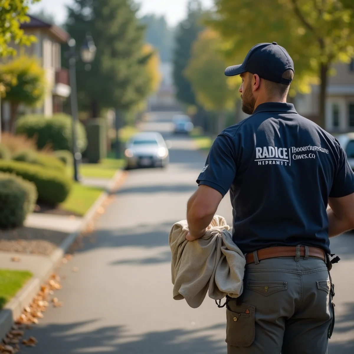Residential neighborhood homes and plumbing service setting in Sherwood, Oregon