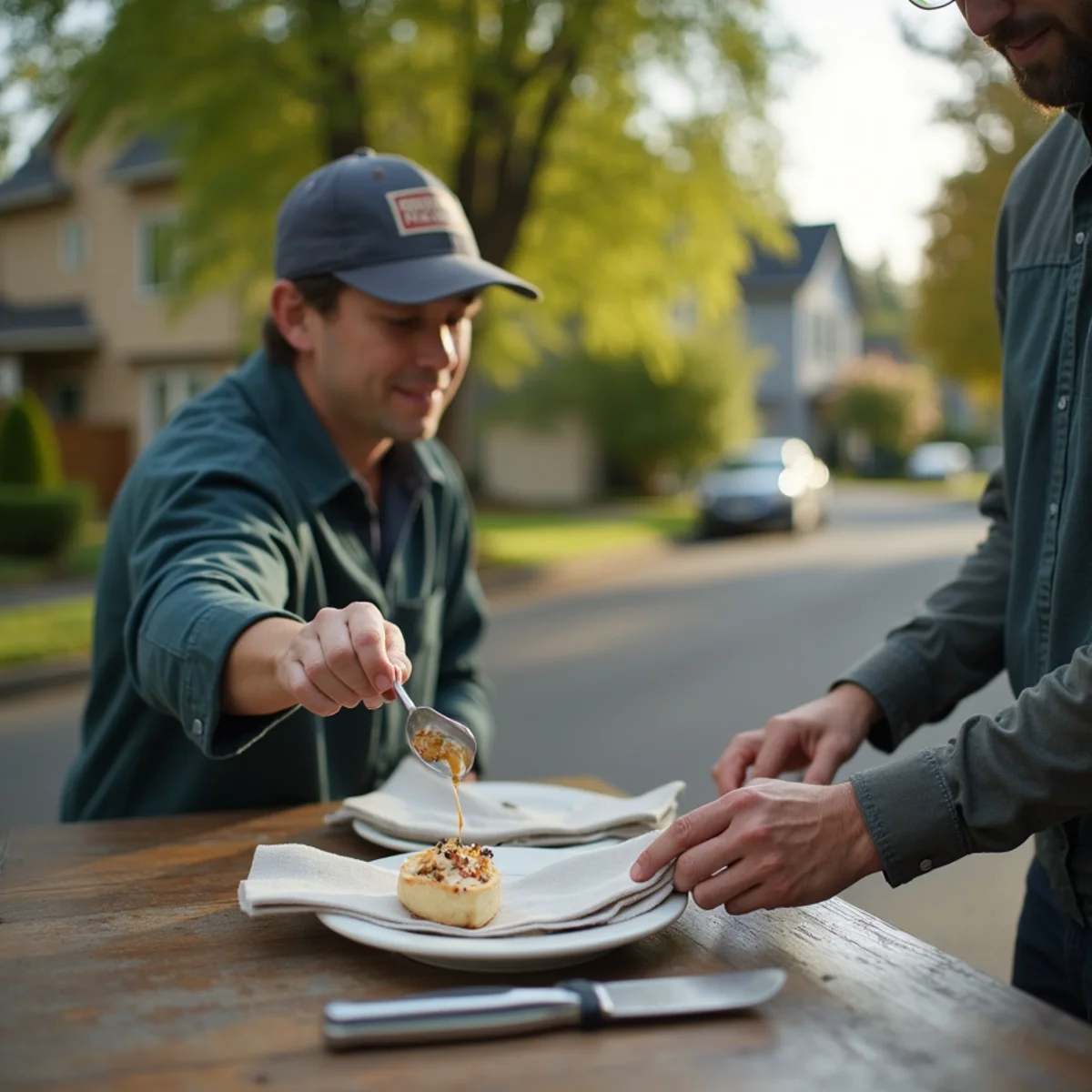 Residential neighborhood homes and plumbing service setting in West Linn, Oregon